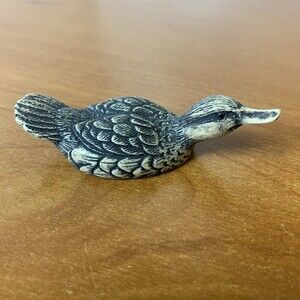 Gadwall Vintage Duck 1989 English Leather Wilderness Series  Miniature 3”x1.25”